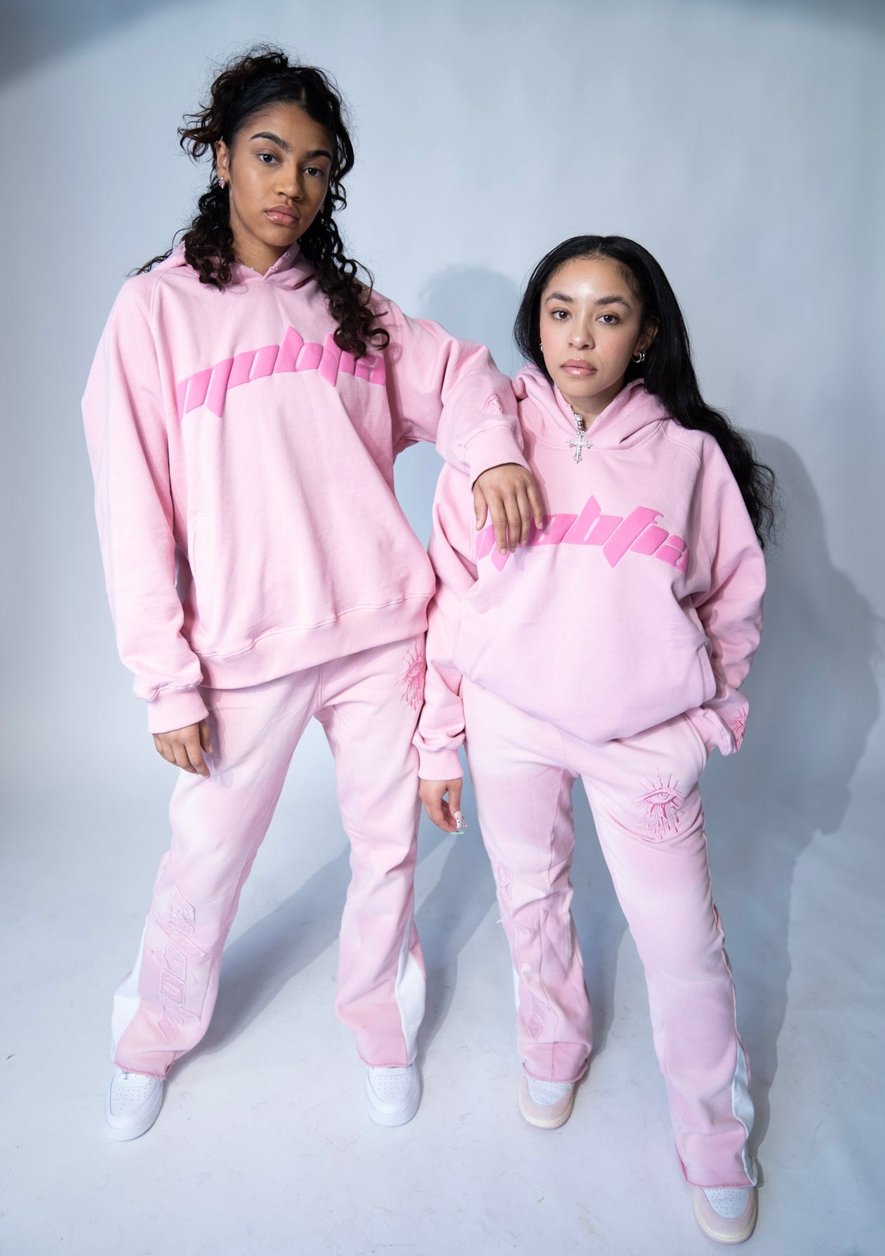 Pink MOBFIA Pullover Hoodie