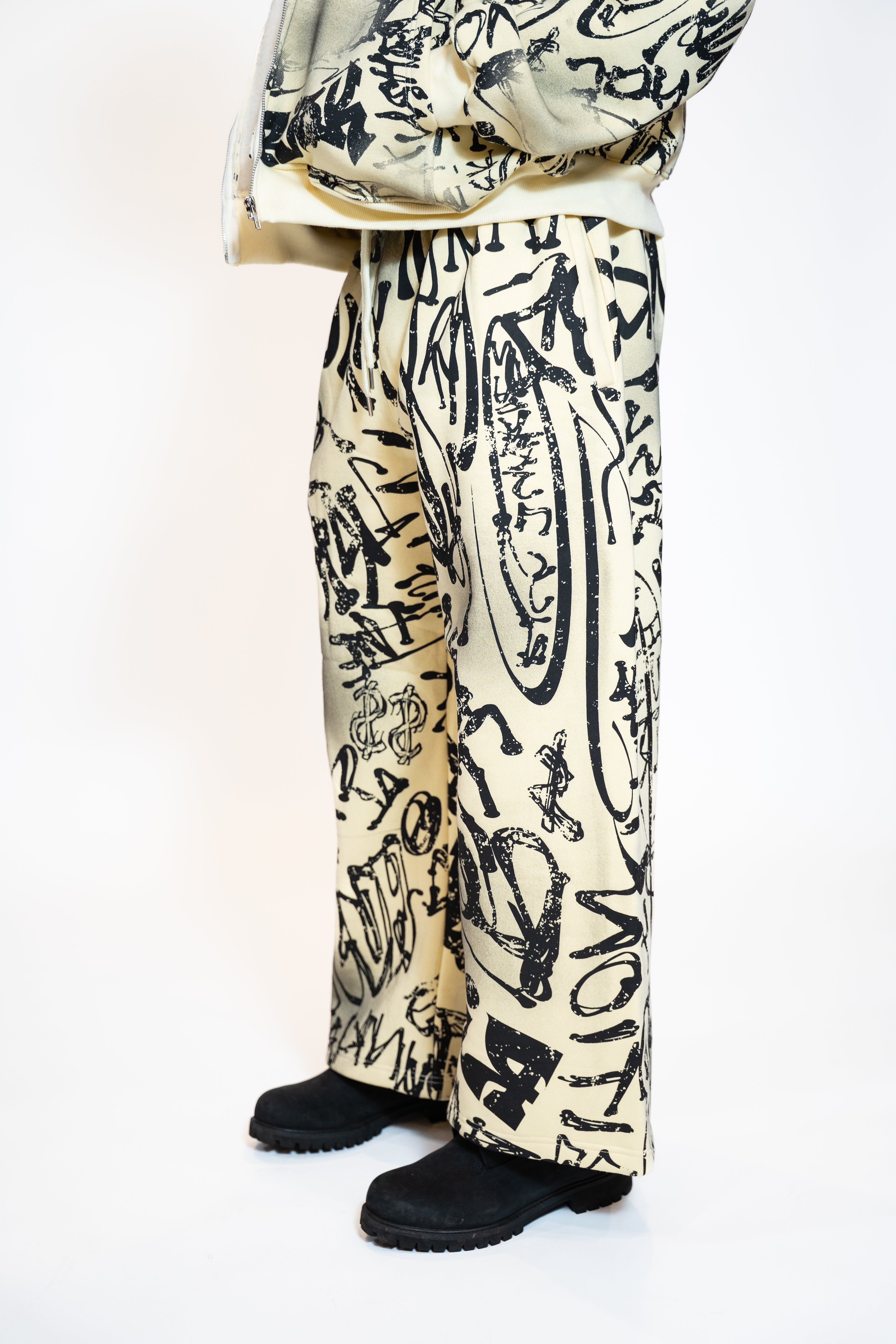Cream richjunkies  flare pants